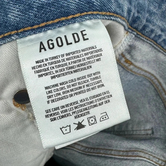 AGOLDE Vintage Boot Cut Jeans Womens 31 High Rise SWAY A9075-1206 B2561 - Picture 9 of 11